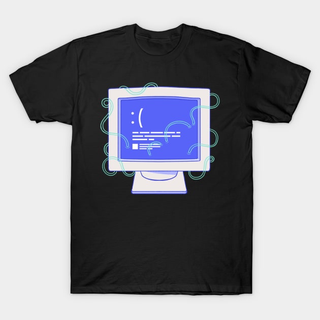 Blue screen T-Shirt by Janikainen